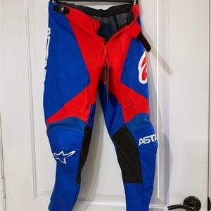 Alpinestars Kids Red & Blue Motocross Pants
